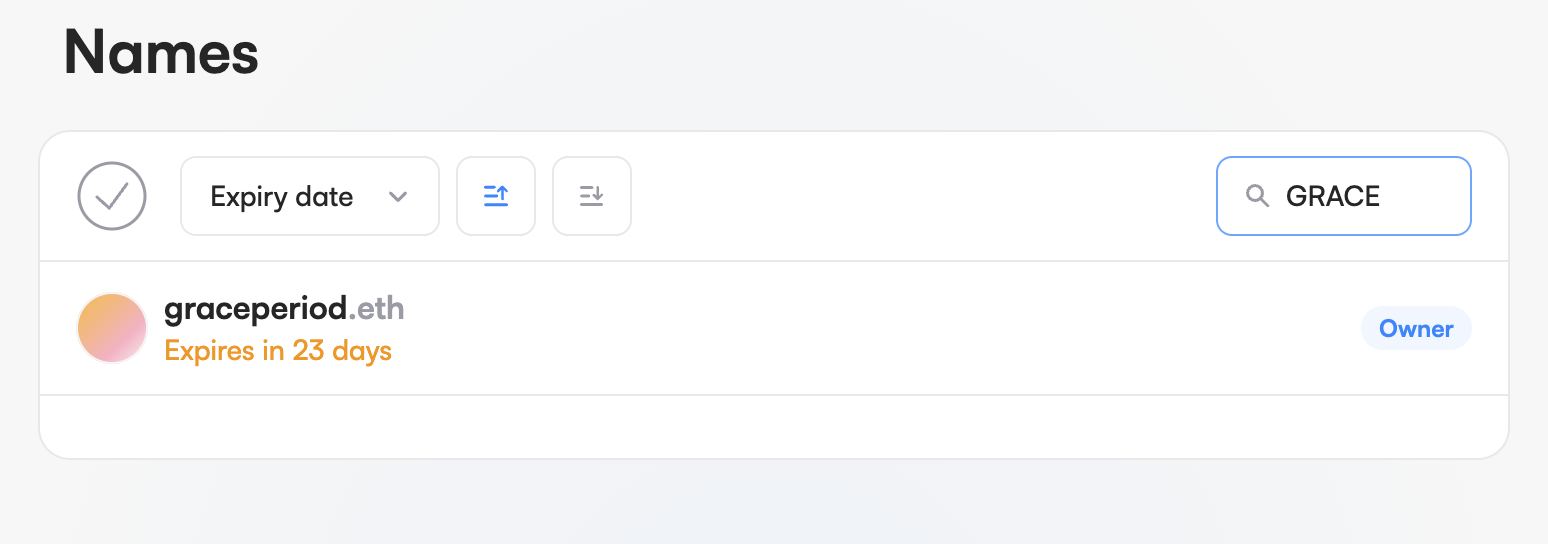 ens search